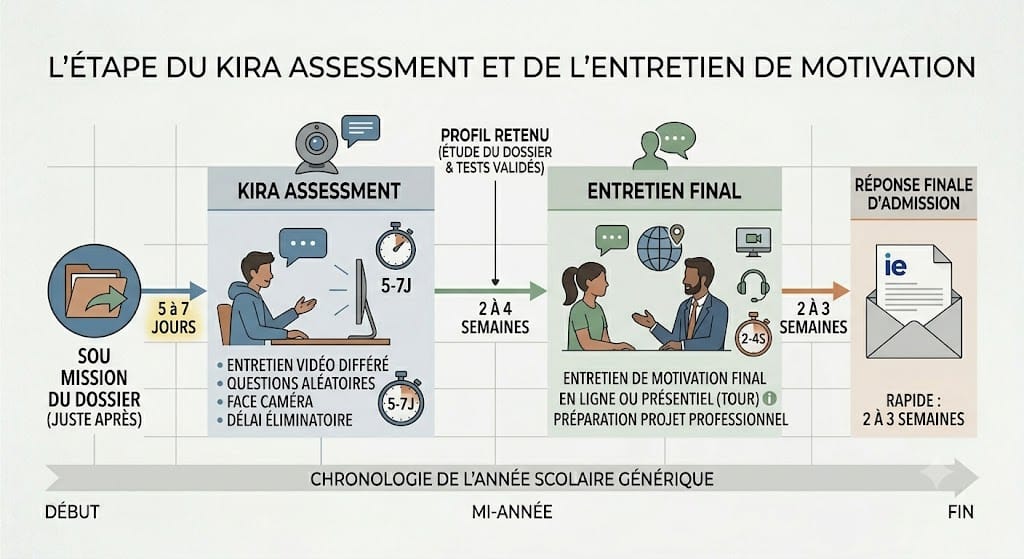 L'étape du Kira Assessment et de l'entretien de motivation - bachelor ie madrid