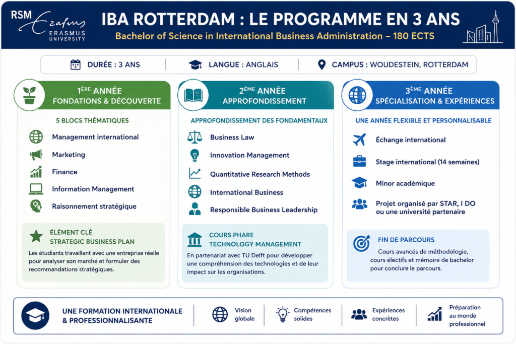 Programme IBA Rotterdam : que va-t-on étudier ?
