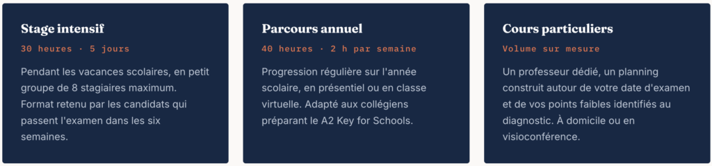 préparation au test cambridge a2 key