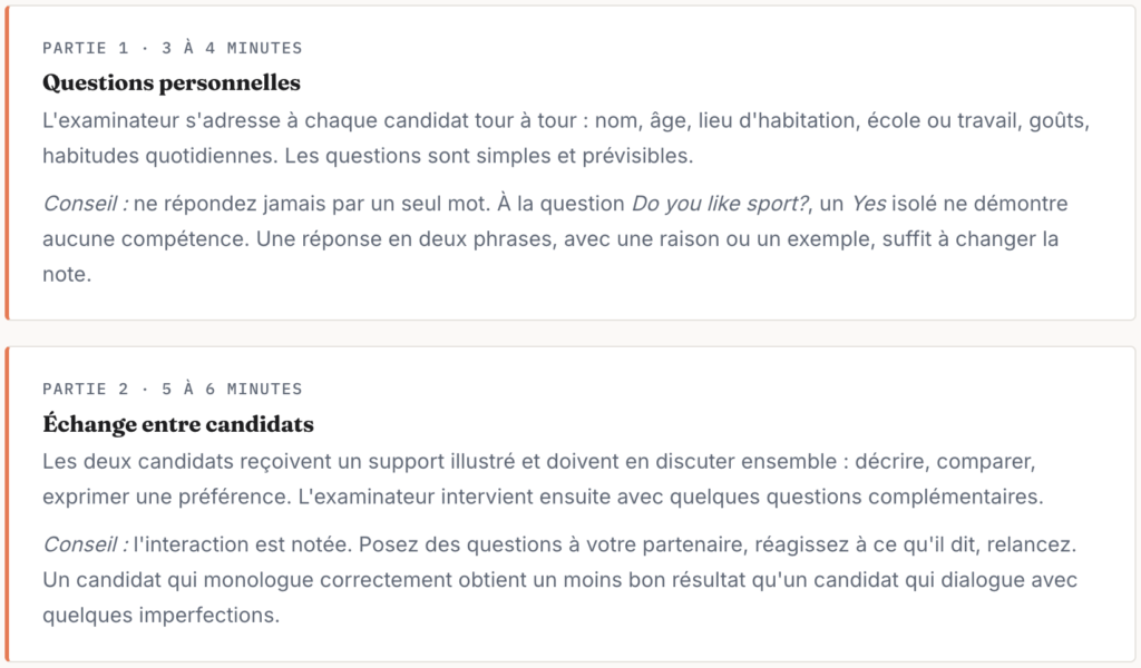 L'épreuve Speaking en détail