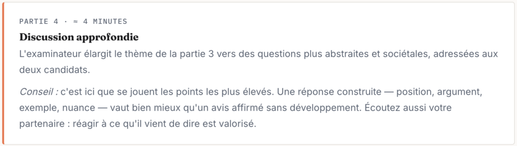 L'épreuve Speaking en détail