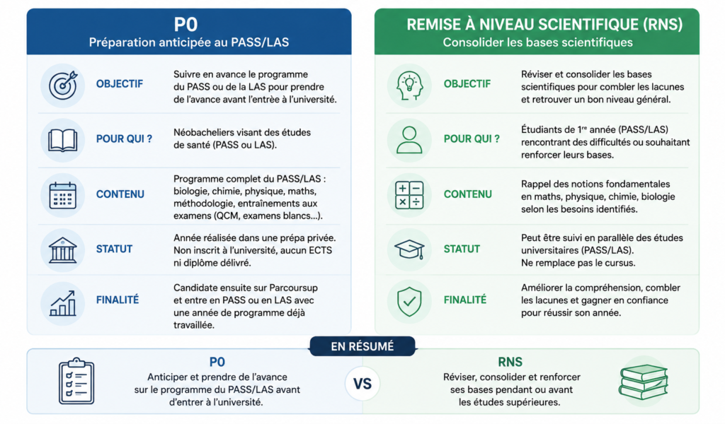 P0 ou Remise à Niveau Scientifique