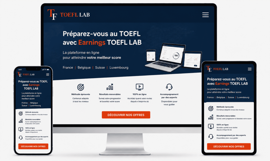 TOEFL First - Préparation TOEFL - Test TOEFL