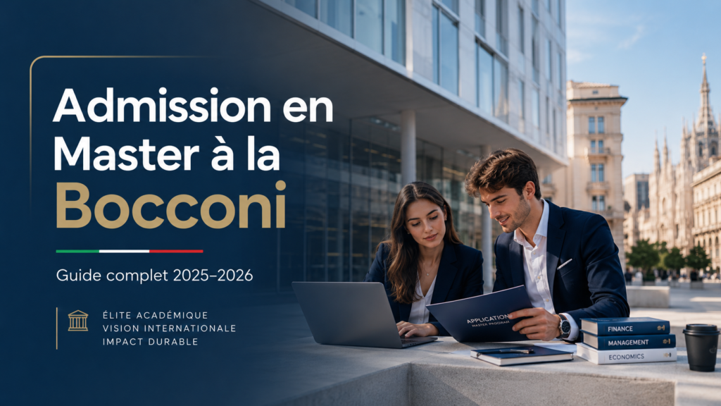 Étudiants préparant leur candidature pour une admission en Master à la Bocconi à Milan