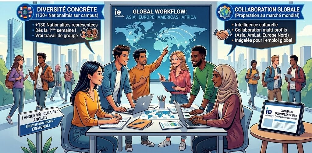 Une immersion internationale et multiculturelle immédiate à l'IE MADRID