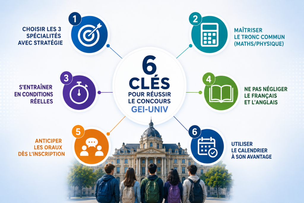 stratégies réussir le concours gei-univ