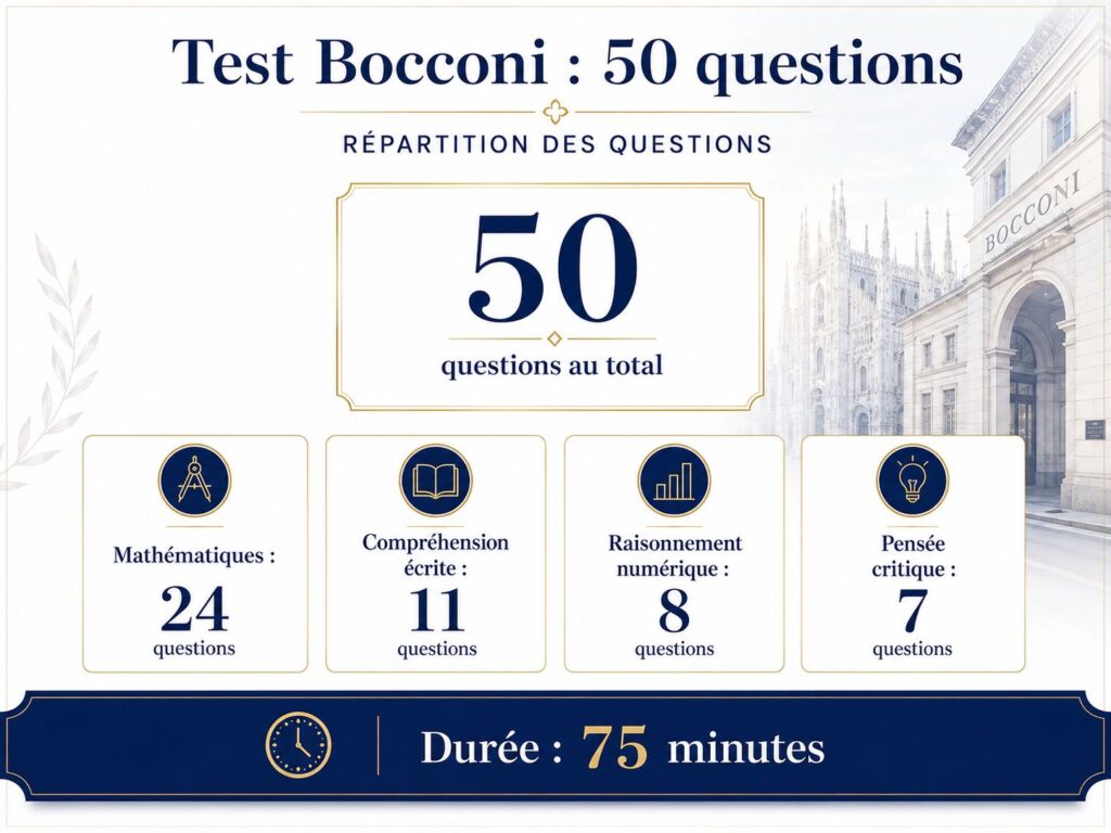 Préparation au test d'admission à la Bocconi