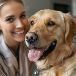 Concours vétérinaire post bac - veterinaire avec un labrador